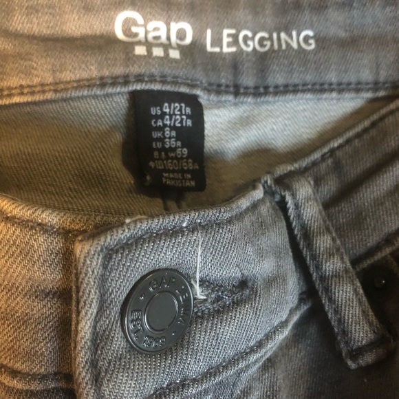 GAP Denim - gap gray denim leggings jeans jeggings size 4/27